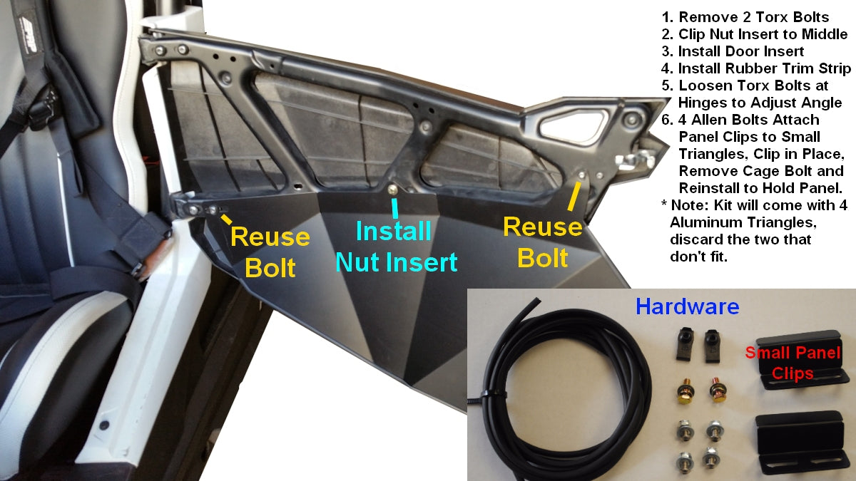 XP1000 2 door lower inserts