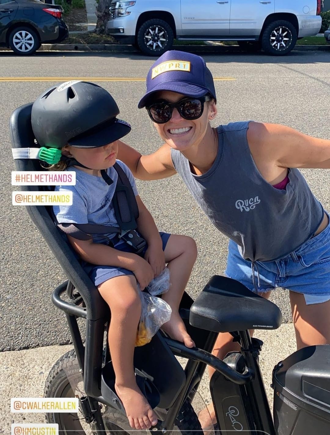 Helmet-Hands/The Safe, Fun, and Easy Way to Help Hold Their Heads up While They nap on Those Long Rides!