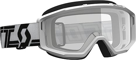 SCOTT 278598-1035043 Primal Clear Goggle, White/Black with Clear Lens