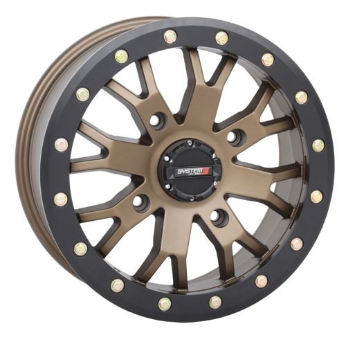 System 3 Off-road SB-4 Beadlock Wheels 14x7 4 Lug , 4/156, 1+1, bronze