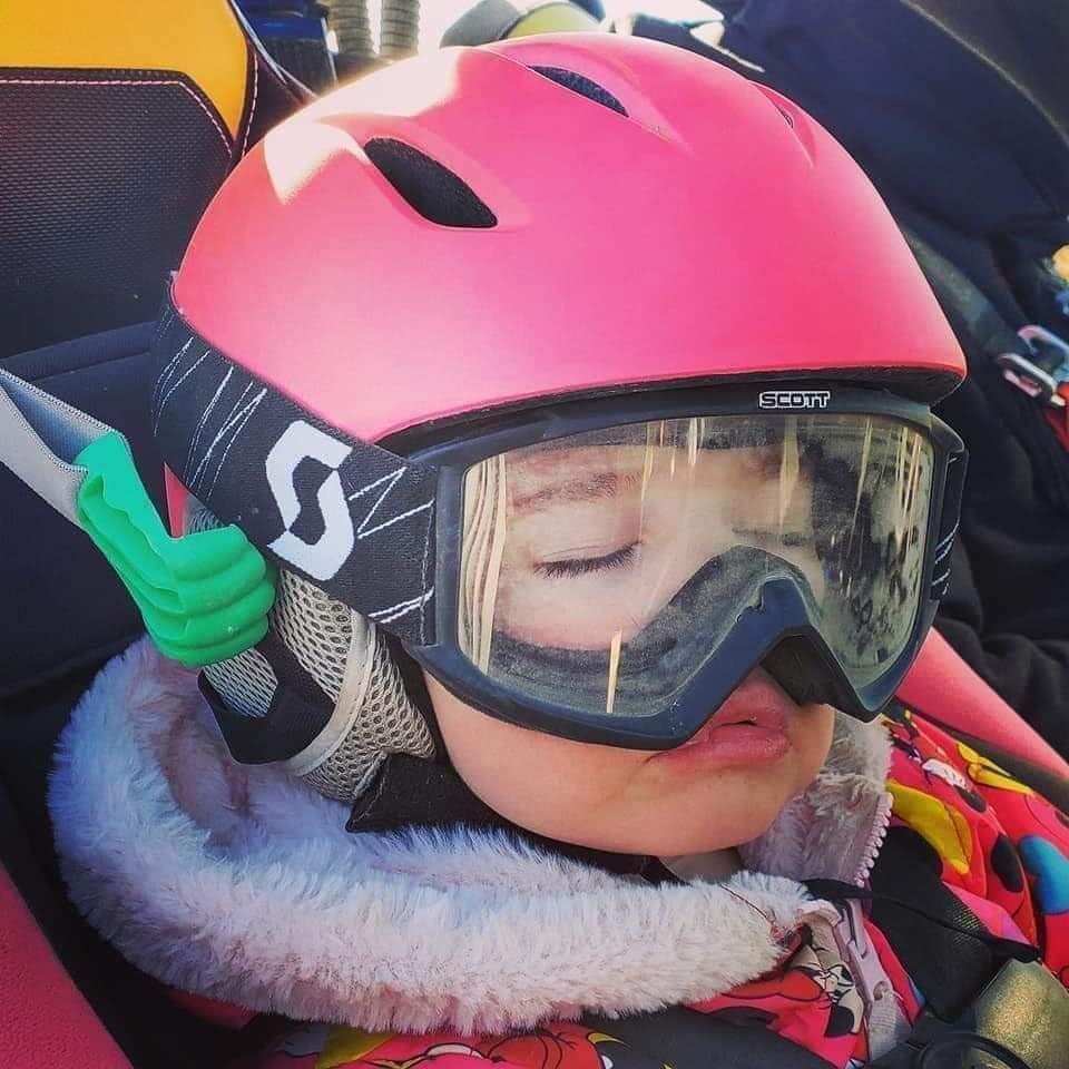 Helmet-Hands/The Safe, Fun, and Easy Way to Help Hold Their Heads up While They nap on Those Long Rides!
