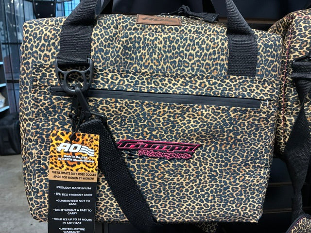 Expedition Canvas Leopard 12 Can Cooler - USA MADE W/ THE TRIUMPH LOGO