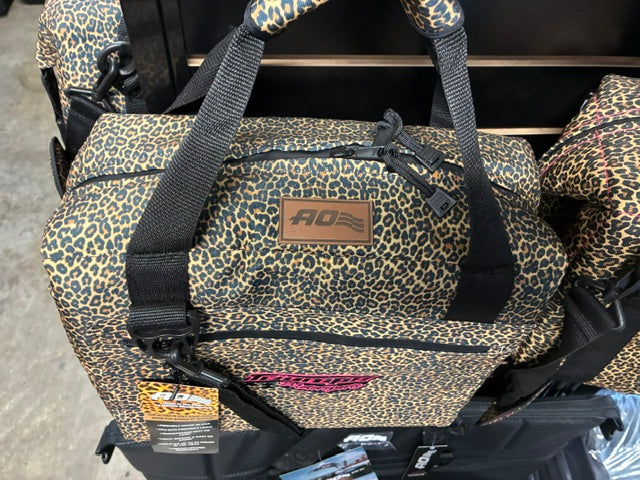 Expedition Canvas Leopard 12 Can Cooler - USA MADE W/ THE TRIUMPH LOGO