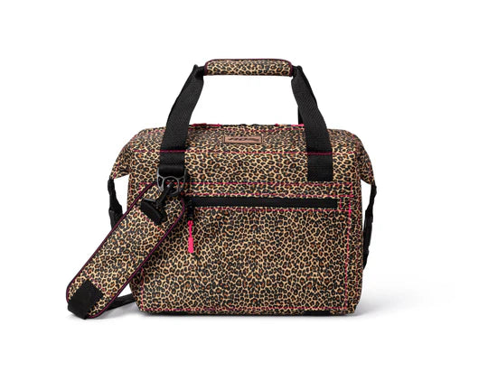 Expedition Canvas Leopard 12 Can Cooler - USA MADE W/ THE TRIUMPH LOGO