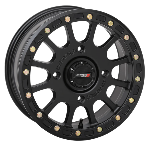 SYSTEM 3 Off-road SB-5 Beadlock 15x7 4 lug Wheels 4/156 matte black