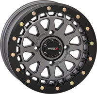 SB6 BL WHEEL 15X7 4+3 (+10MM) 5/4.5 GUN METAL GREY
