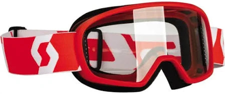 Scott Youth Buzz Mx Goggle Red/White W/Clear 272838-1005043